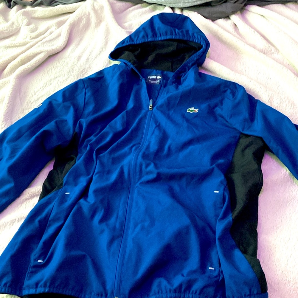 blue sports jacket